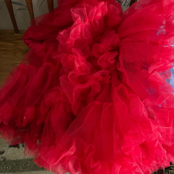 Plus size red tu tu crinoline 1x to 2x - Picture 13 of 15
